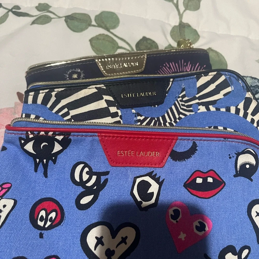 Estee lauder makeup pouches‎ bags bundle